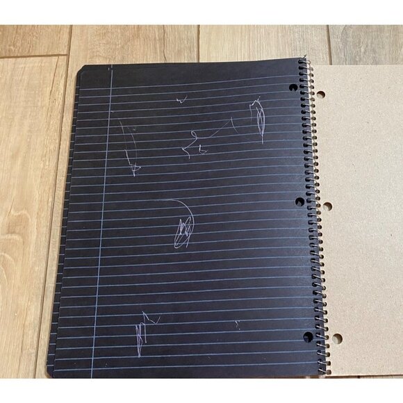Vintage 1999 Riverside Acid-Free Gel-Ink Dark Paper Notebook 4 Black 1 Blue READ - Picture 5 of 10
